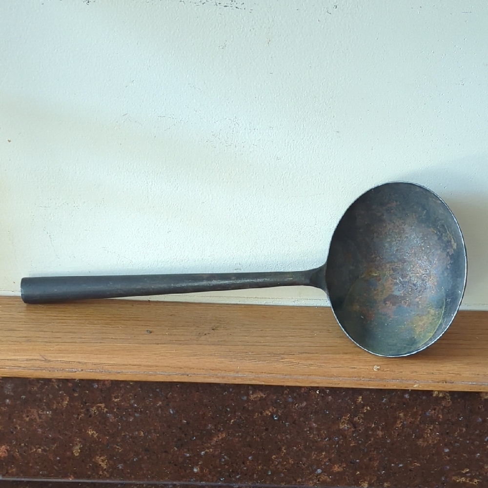Lg Vintage Cast Metal Ladle